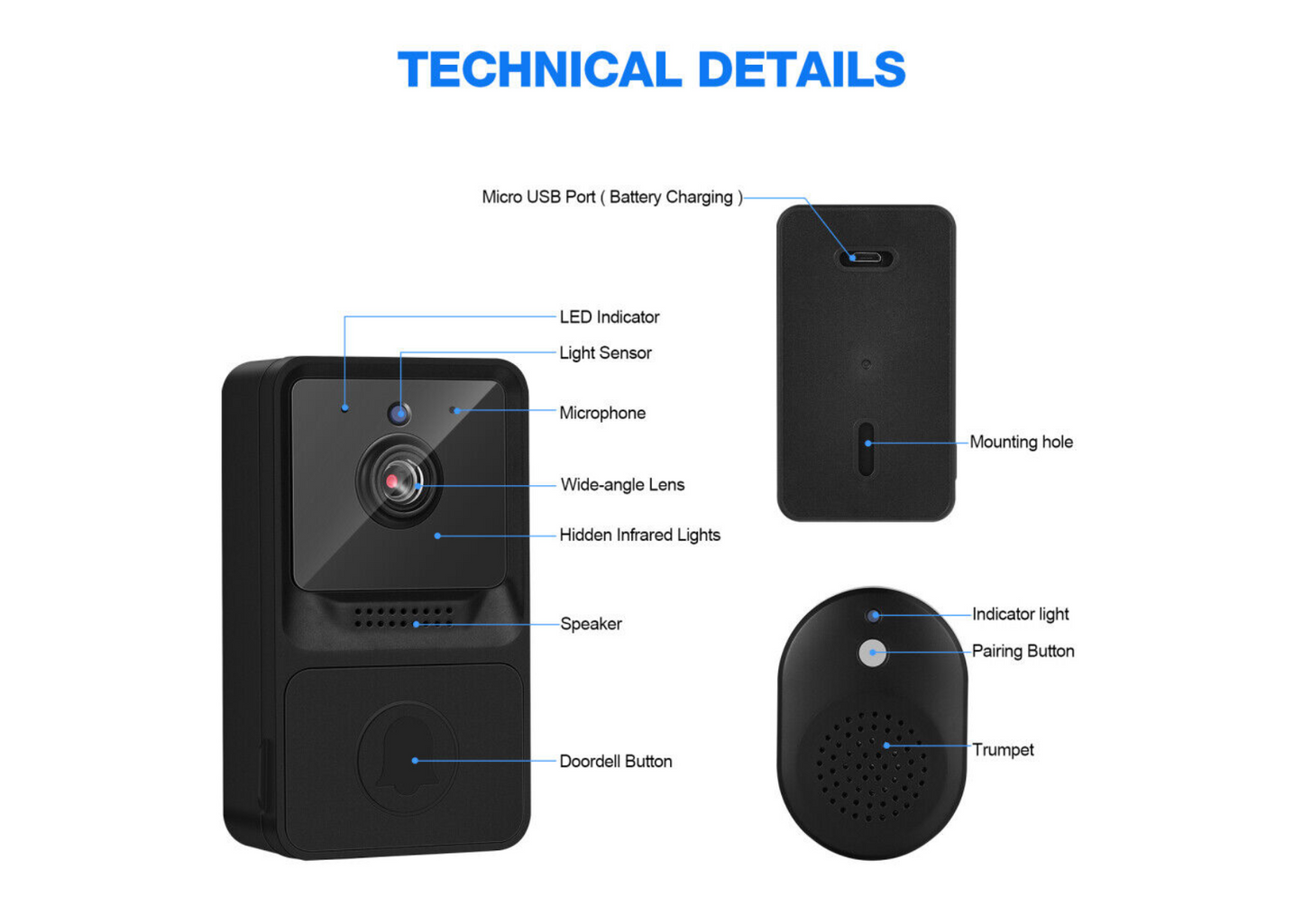 Smart Video Doorbell Security Camera